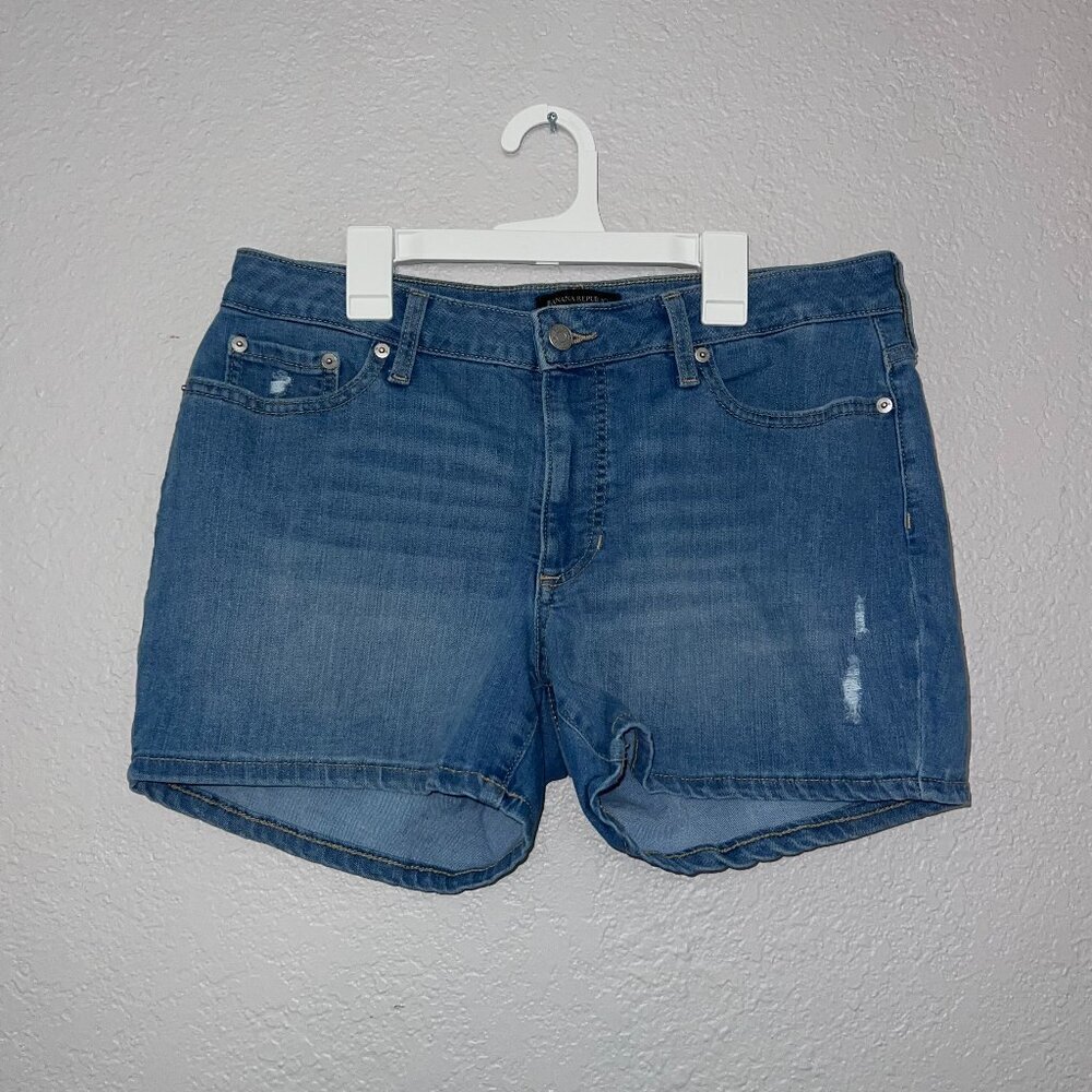 Banana Republic Women Curvy 4" Short Denim Jean Shorts